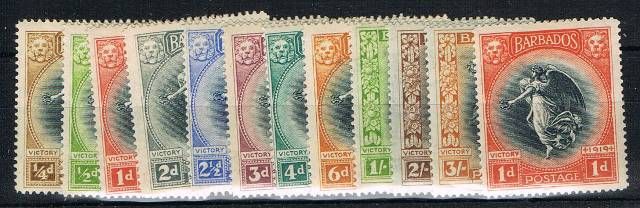 Image of Barbados SG 201/12 LMM British Commonwealth Stamp